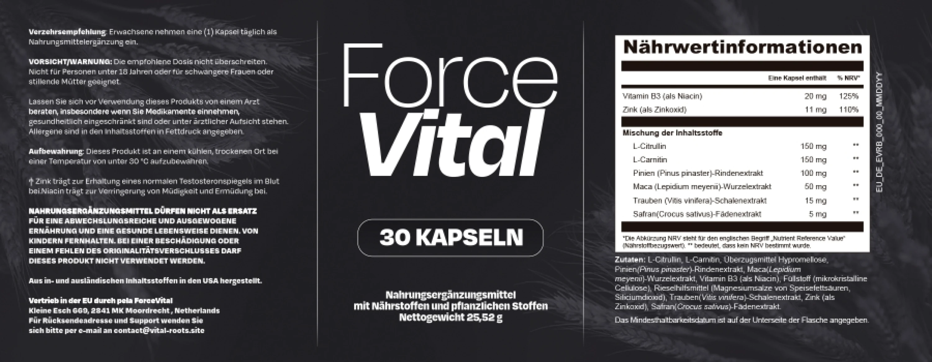 ForceVital Etikett